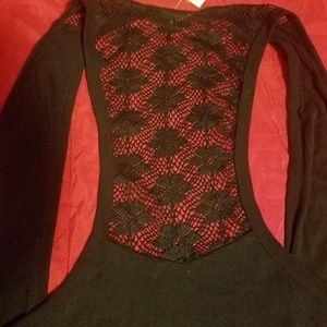 Black lacey vest